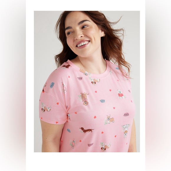 Pink Women's Chemise with Fun Print - Picture 4 of 4